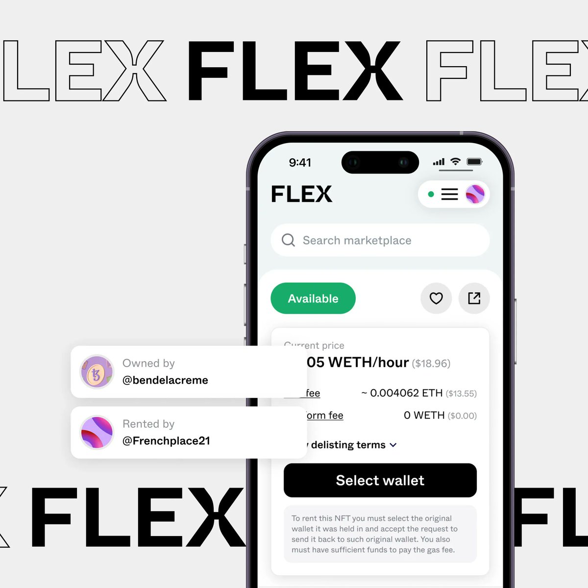 crowdformstudio's tweet photo. Get ready to level up your web3 gaming experience and earn real money with Flex! With Flex P2P Marketplace, you can rent or lend play-to-earn NFTs, while Flex Connect makes it easy for anyone to jump into web3 games and start earning. 🚀💰 #flex #nftgaming #playtoearn #web3 https://t.co/MiK3XMrHak