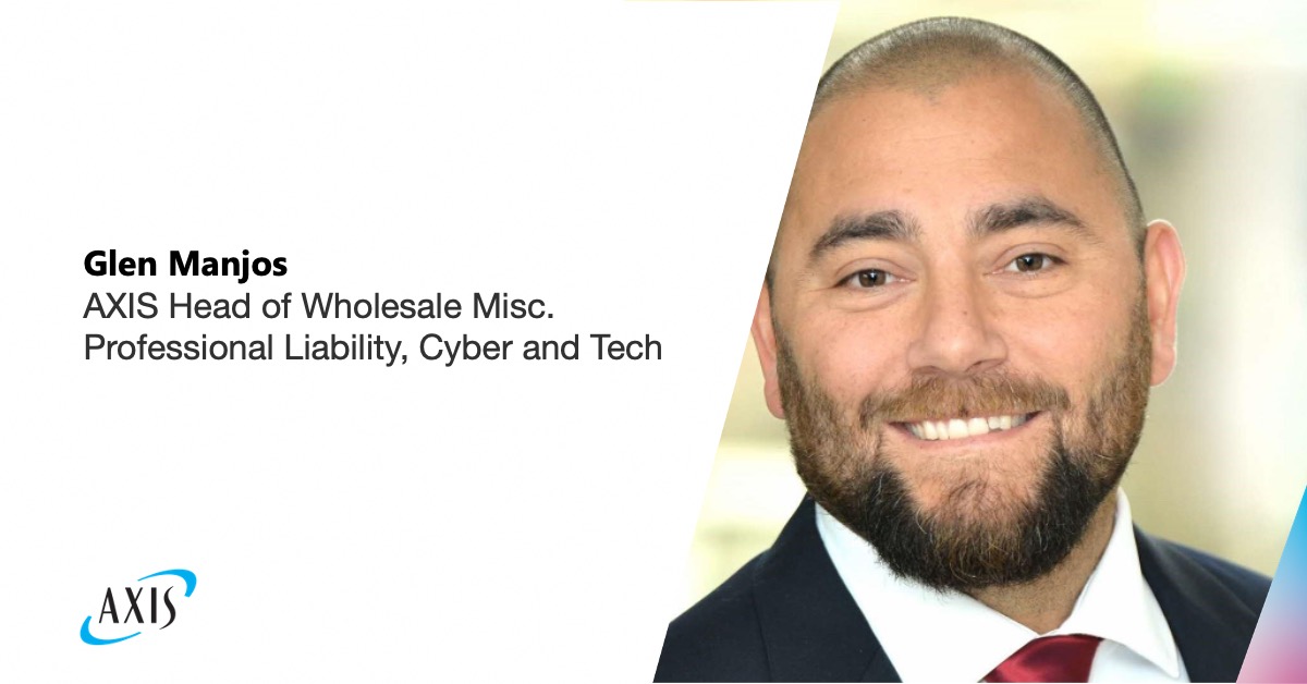 AXIS_Capital's tweet image. Welcome Glen Manjos who will lead wholesale #cyber underwriting at #AXIS, reflecting our commitment to expand our wholesale business and grow with our customers. #AXISwholesale #wholesaleinsurance #specialtyinsurance