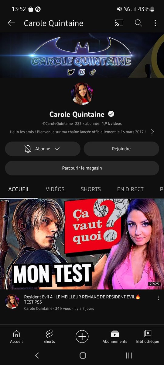 nemetallo's tweet photo. @CaroleQuintaine Coucou Carole, je participe avec plaisir 🤩 #ResidentEvil4Remake https://t.co/aC3JjC7yCD