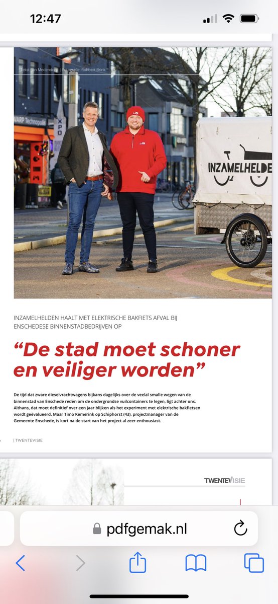InzamelH's tweet photo. Leuk artikel over onze activiteiten in Enschede #enschede https://t.co/1P1nkR8iDM