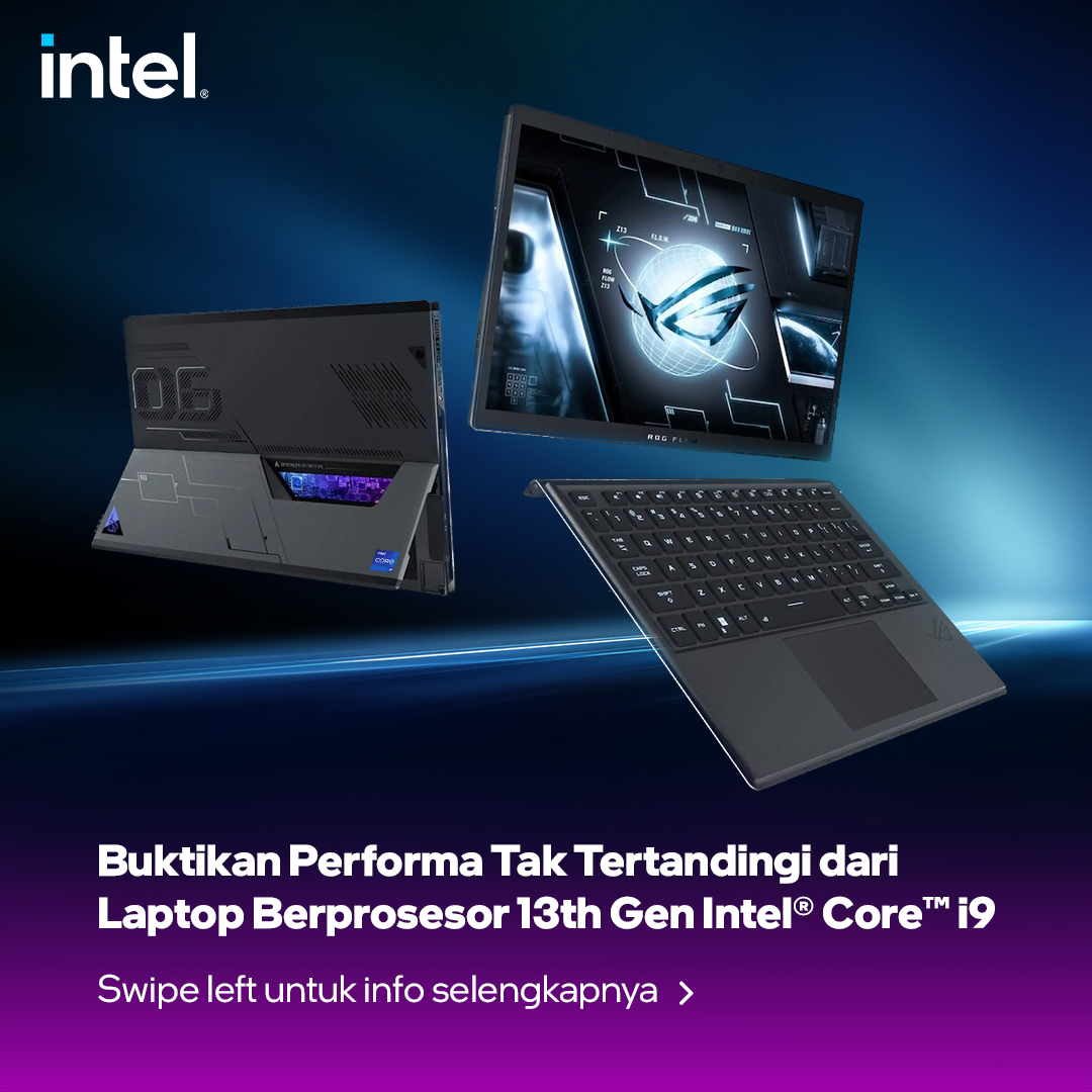 Intel_Indonesia's tweet photo. Penasaran dengan performa canggih dari Laptop berprosesor 13th Gen Intel® Core™ i9? Kamu bisa menyaksikan keunggulannya pada saat Live Streaming Intel Gaming di Tokopedia, lho.

#LeapBeyond #BeyondPerformance #GameWithIntel https://t.co/FZjR9U1D8U