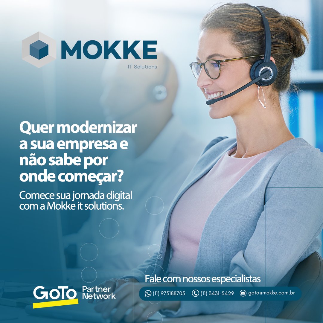 MokkeIT's tweet photo. A Mokke It Solutions oferece para a sua empresa o melhor em tecnologia avançada, comunicação de qualidade e conexões únicas!
Somos especialistas em proporcionar uma comunicação flexível e sem complicações.
#goto #voip #startup #telefonia #pabxvirtual #telefoniaemnuvem https://t.co/Ma8qEnQwU7