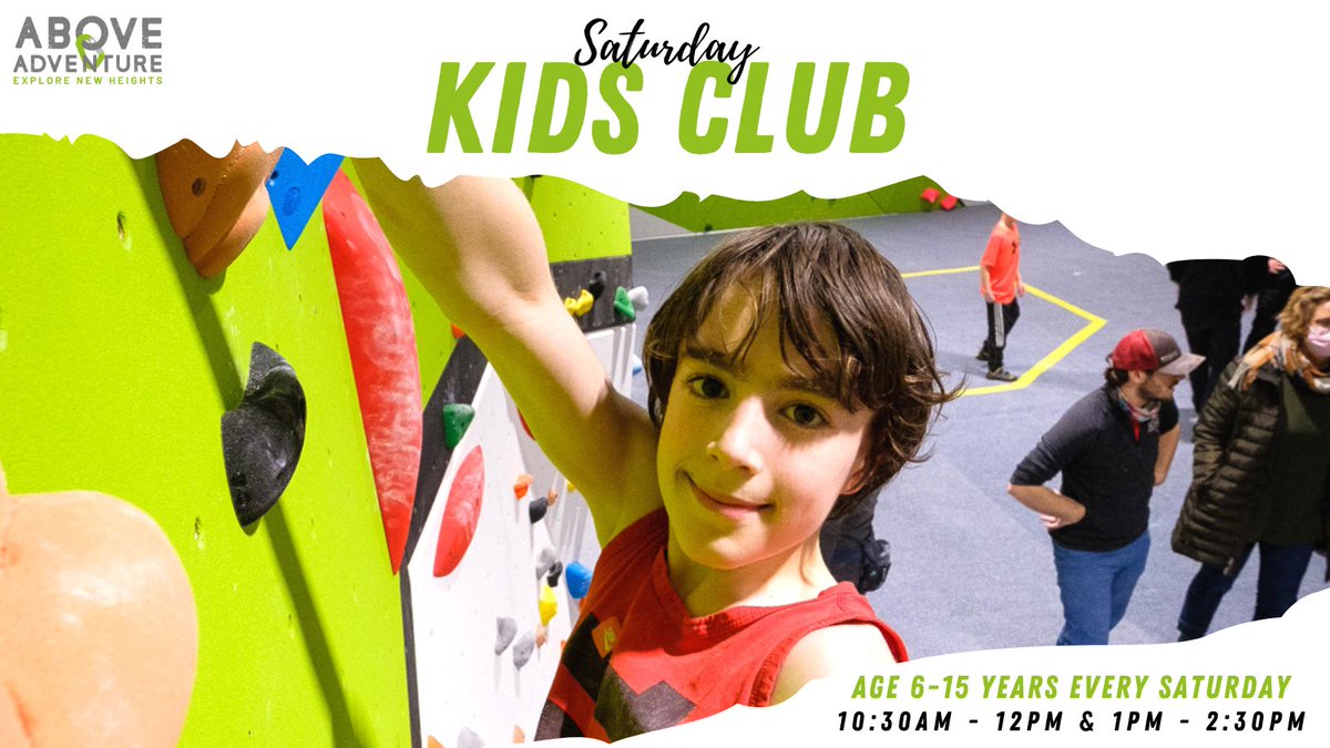 Did you know we have 2 kids clubs running on a Saturday?

1️⃣ 10:30am - 12pm
2️⃣ 1pm - 2:30pm

This is now very popular so you will need to book in advance to guarantee a space! 

Book today by emailing 👉 reception@aboveadventure.co.uk or calling 👉 01563 657349
