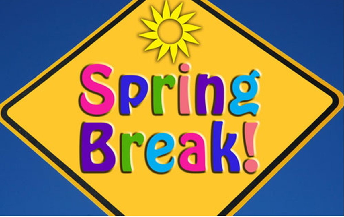 Spring Break begins after today!  Enjoy your time off!  School resumes April 3, 2023.