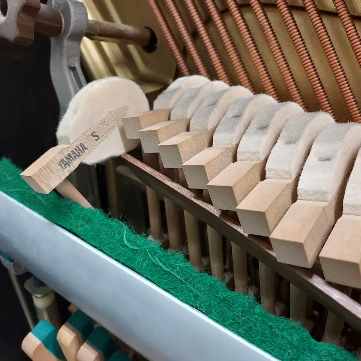 cklawpianotuner's tweet photo. 這部是在印尼生產的日本品牌鋼琴，她的品質已不及以往在日本生產時的好。

而近年在其他地方生產的鋼琴，她們的質素又及不上這部印尼產的... 總之就是每況愈下！

#pianotechnician 
#pianotuner 
#pianobassstrings
#pianorefinishing
#piano
#recyele
#鋼琴調音師 https://t.co/RPenXkScvt
