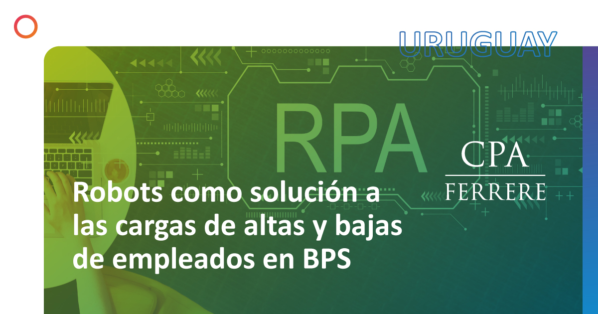 Empresas con muchos funcionarios y alta rotación de personal suelen sobrecargar a sus equipos que deben ingresar las altas y bajas en el BPS.  Herramientas de RPA surgen como una alternativa eficiente para resolver este tipo de problemas. ¿De qué manera? 👉bit.ly/42Bbq1K