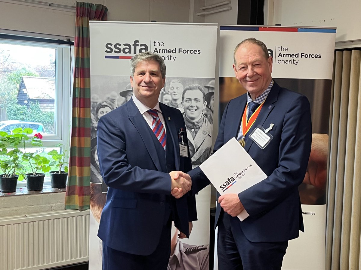 Just enjoyed a morning at the SSAFA Charity AGM where the new Chairman Col Andy Smith has taken over from Lt Col Antony Chibnall after 10 years as branch Chairman. I had no idea how much the Suffolk Branch does supporting our service personnel in the Military Community in Suffolk