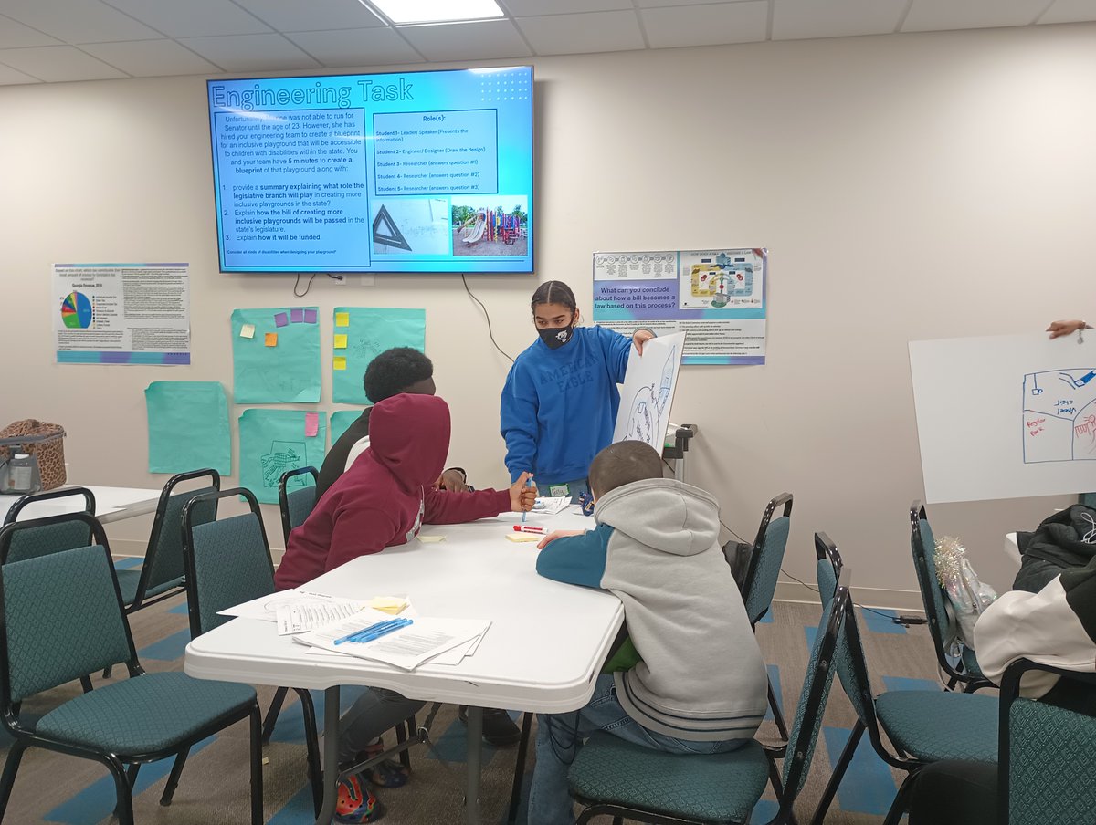 CCPSVLP's tweet photo. On Wednesday 3/22/23 the Clayton County Virtual Program had the opportunity to attend and compete in the 8th Grade Social Studies GMAS showdown. 
We are proud to announce our Virtual Learning Scholars took home 1st place
Great job students!!
@CCPSNews 
#CCPS #CCPSVLP https://t.co/uBhIIbZZX0