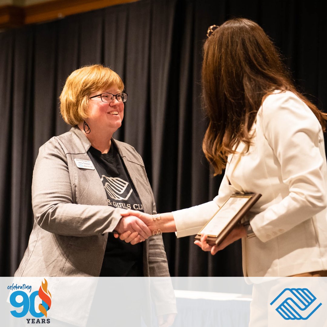 bgcmuncie's tweet photo. We have proudly served the youth of our community for 90 years and we are honored to receive the Longevity Award from the @munciecoc. #BGCM #Greatfuturesstarthere https://t.co/WdfYH6IGu5