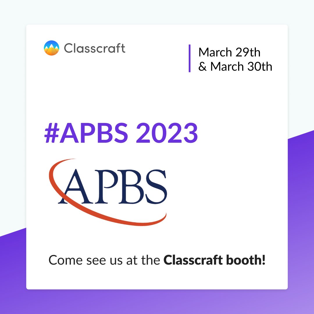 classcraftgame's tweet photo. It’s official — Classcraft will be attending @theAPBS conference in Jacksonville this year!
We’re so excited to see what everyone has in store for this edition. See you there!
#APBS2023 #PBIS #Classcraft https://t.co/UyA7TDzyKq