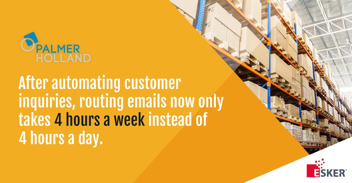 👀 Palmer Holland has achieved substantial time savings and accelerated company growth by implementing three of Esker's automation solutions, resulting in transformative benefits.

➡️ See for yourself: ow.ly/ciBp50NmSIo