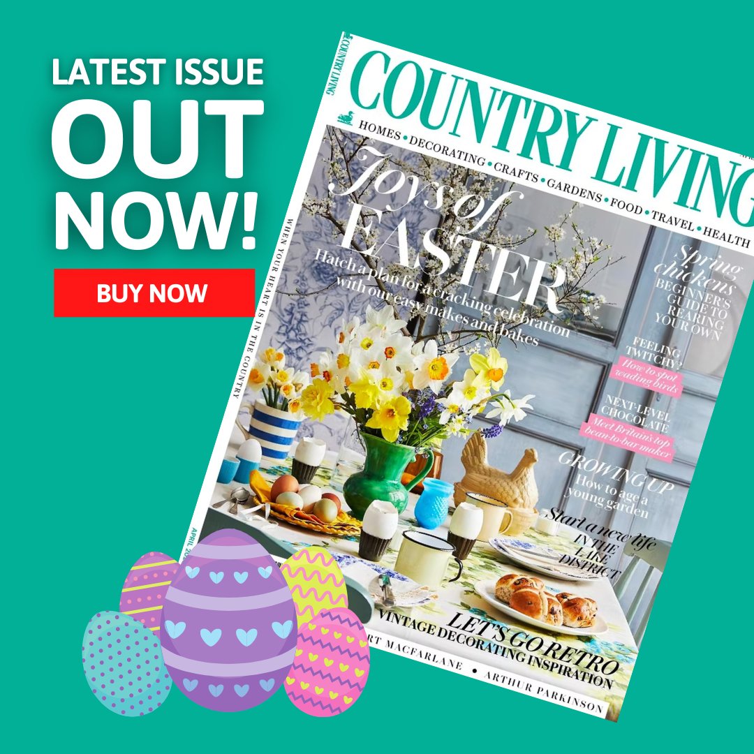 Easter is only a few short weeks away… 🐇 🐣

If you want to get the most out of the Easter holidays, pick up the latest issue of Country Living Magazine. 

Grab your copy here: bit.ly/41jMStu 

#magazinesupermarket #countryliving #countrylivingmag #easter2023