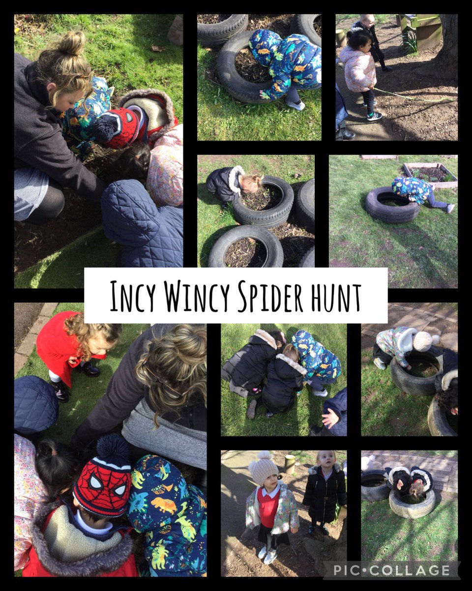 cashprimary's tweet photo. Little Ribbons have been learning ‘Incy Wincy Spider’ this week. We have done lots of singing, made handprint spiders and went out on a spider hunt in our outdoor classroom. 🕷🕷🕷 #EYFS #IncyWincySpider #NurseryRhymes #TheJCWay https://t.co/blf2gH40Di