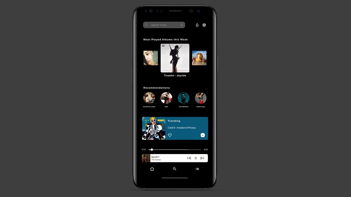 JUSTKES1's tweet photo. Day 09 of the DailyUI Challenge
Design a music player.
#DailyUI #UI #uidesign https://t.co/BJBaDuYthH