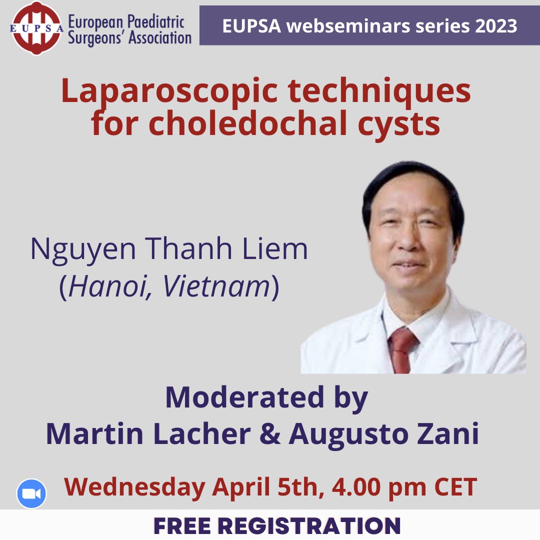 #eupsa webinars are back!
Save the date: April 5th at 4.00 pm CET
Join us ➡️ bit.ly/3ncxVK9

<a href="/Me4Ped/">#SoMe4PedSurg</a> <a href="/martin_lacher/">Martin Lacher</a> <a href="/augusto_zani/">Augusto Zani</a> <a href="/cryptovitas/">Meded</a> <a href="/EventCentralMe/">Event Central</a>