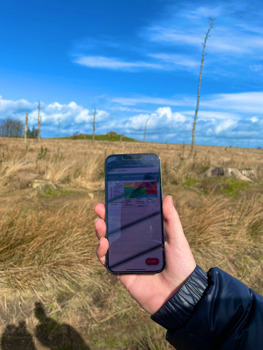 rolfe_TPP's tweet photo. Brigid rollout day and what better place to test it running on 4g than out by Almscliffe Crag. Able to easily launch and complete templates - for when signal gets really bad, Brigid will upload the data when you regain connection. #brigidapp https://t.co/Bi0xX7q0EL