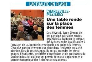 lycee_veil's tweet photo. Valorisation de la voie professionnelle, des filières tertiaires avec une coloration industrielle et de la place des femmes dans l’entreprise. @AcReims @OlivierBrandouy @lyceebazin @dsden08 @cmqpmica https://t.co/PA1YIz6twa