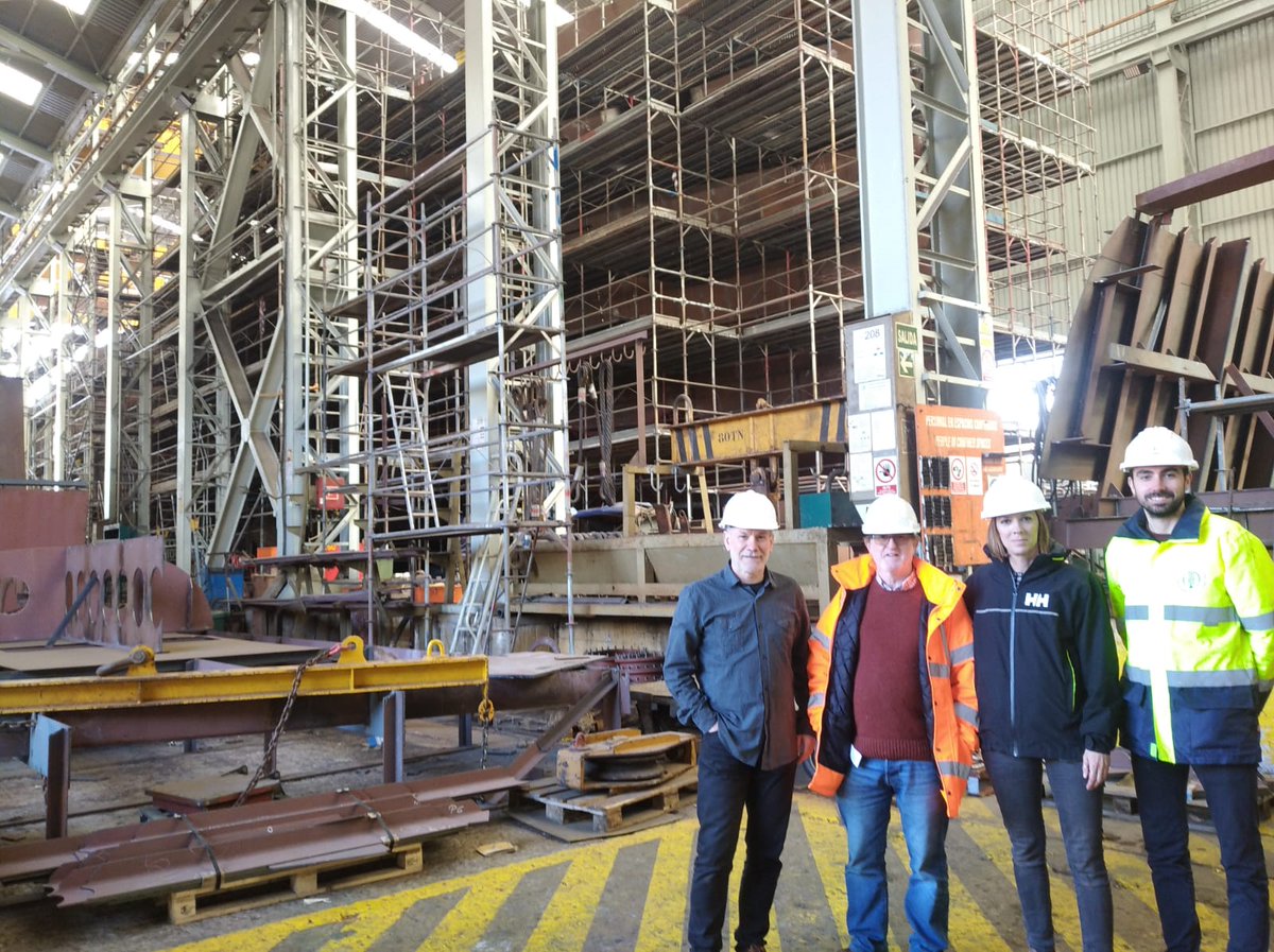IEOoceanografia's tweet photo. 🚢 Hoy, junto al jefe de la Flota del #IEO, han visitado el astillero Armón y se han mantenido reuniones de coordinación sobre la construcción del buque Odón de Buen. https://t.co/qHadK8Cb5x