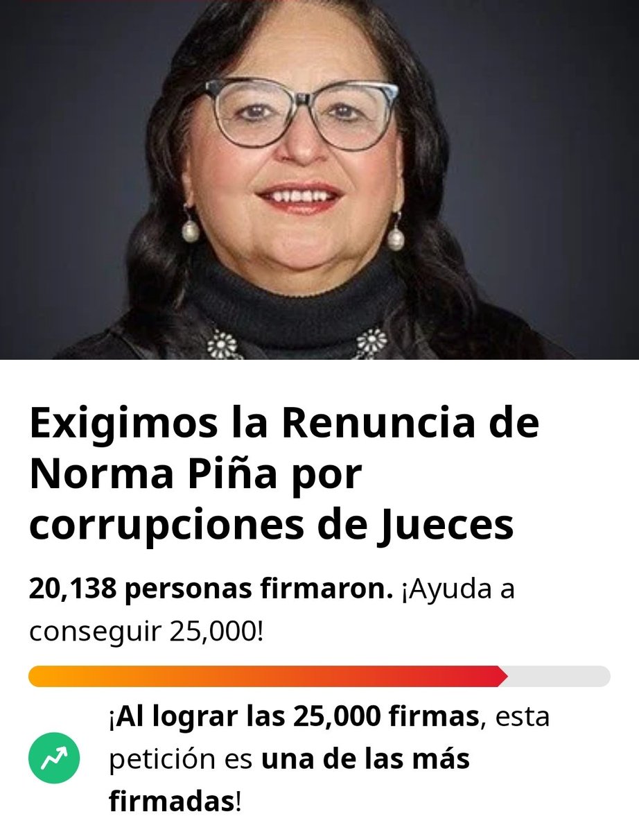 catrina_nortena's tweet photo. #PiñaEsLaNuevaGarcíaLuna 
🚨 Ayer se recolectaron más de 15,000 firmas y ya estamos llegando a las 25,000 firmas para que se vaya la Corrupta Piña, socia del NARCO y los Criminales... https://t.co/6AUJGwWcyW
