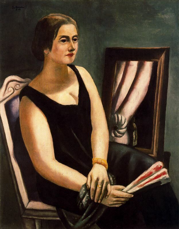 artistbeckmann's tweet photo. Portrait of Minna Beckmann-Tube, 1924 #beckmann #verism https://t.co/8Af0DdJnuH https://t.co/sOdvH02KW9