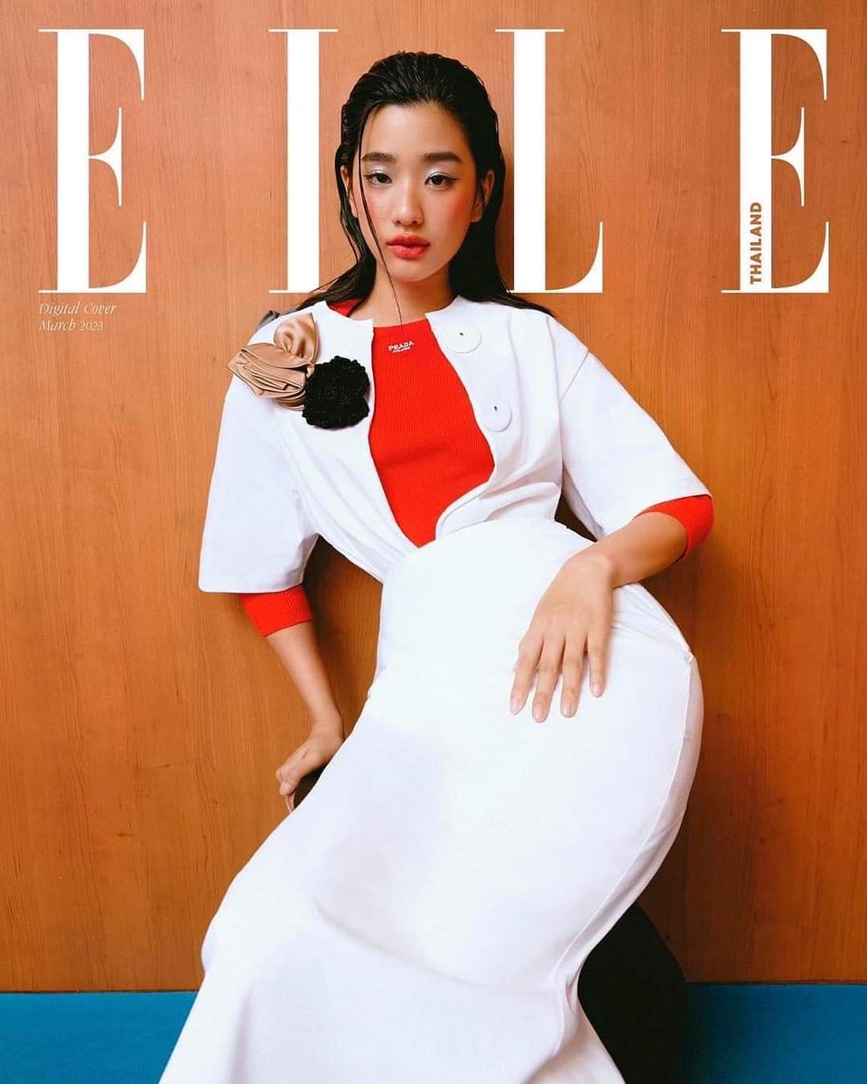 'F4 Thailand: Boys Over Flowers' actress, Tu Tontawan grazing her beauty as a #ELLEDigitalCover for March 2023 Issue.  

#ELLEThailand #Prada #PradaSS23
#tontawan_t #GMMTV