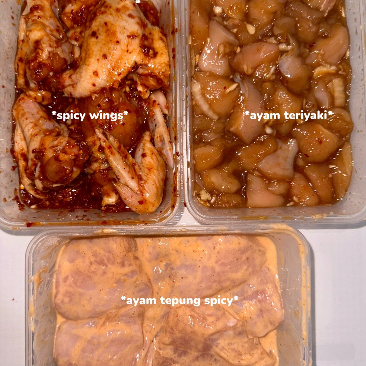 aku mau share resep bumbu meal prep ayam yang aku buat untuk sahur, super gampang &amp; praktis buatnya!

terutama buat anak kos ni biar sahurnya sat set cuma tinggal masak aja gaperlu siapin bahan bahan masak lagi👀👍🏻

#menukosanbyacha