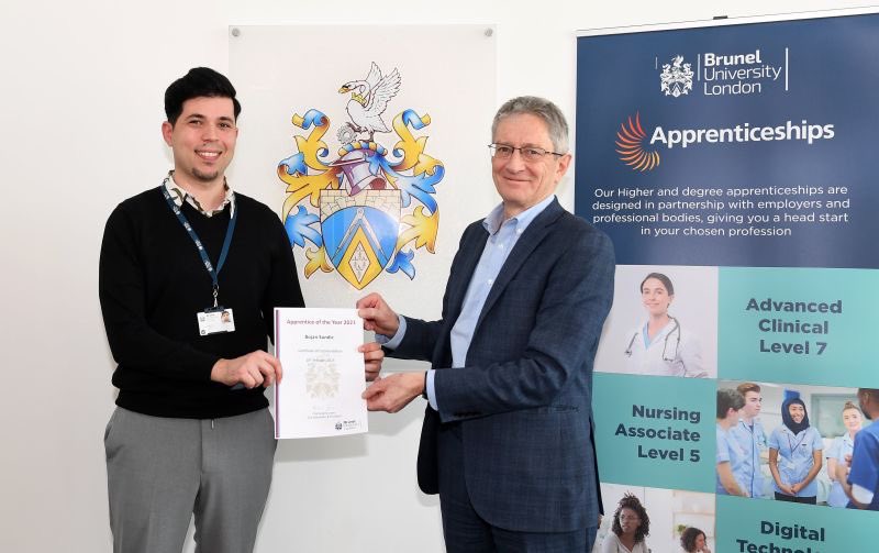 SariSundin's tweet photo. Congratulations to Bojan and Dee @RBandH who have this week completed their FdSc Nursing Associate programmes at @Bruneluni 👏🥳❤️ 

Just waiting for final marks and NMC pin numbers. Bojan also won the Brunel ”Apprentice of the year” award last month. So proud of you both! 🤩👩🏼‍🎓👨🏻‍🎓 https://t.co/mQAYwv6FNO