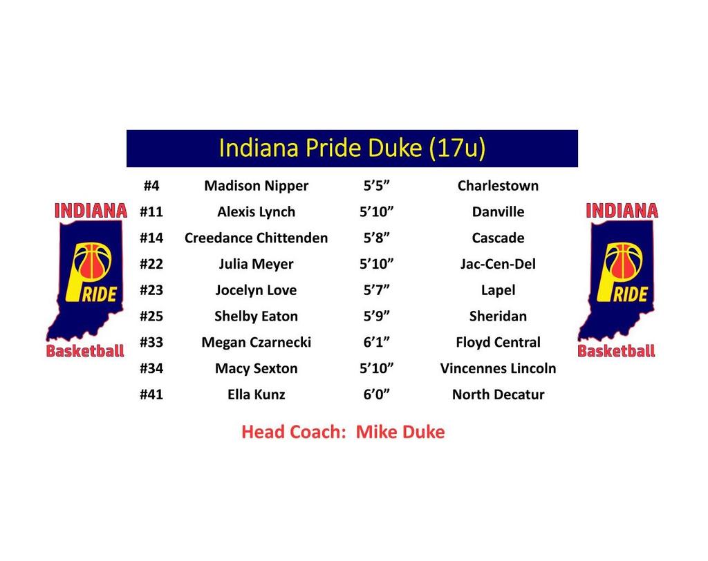 <a href="/InPrideBba1909/">InPrideBballMedia</a> <a href="/InPride17UDuke/">Indiana Pride 17U Duke</a> <a href="/InPrideBBClub/">Indiana Pride Basketball</a> #CurrentRoster