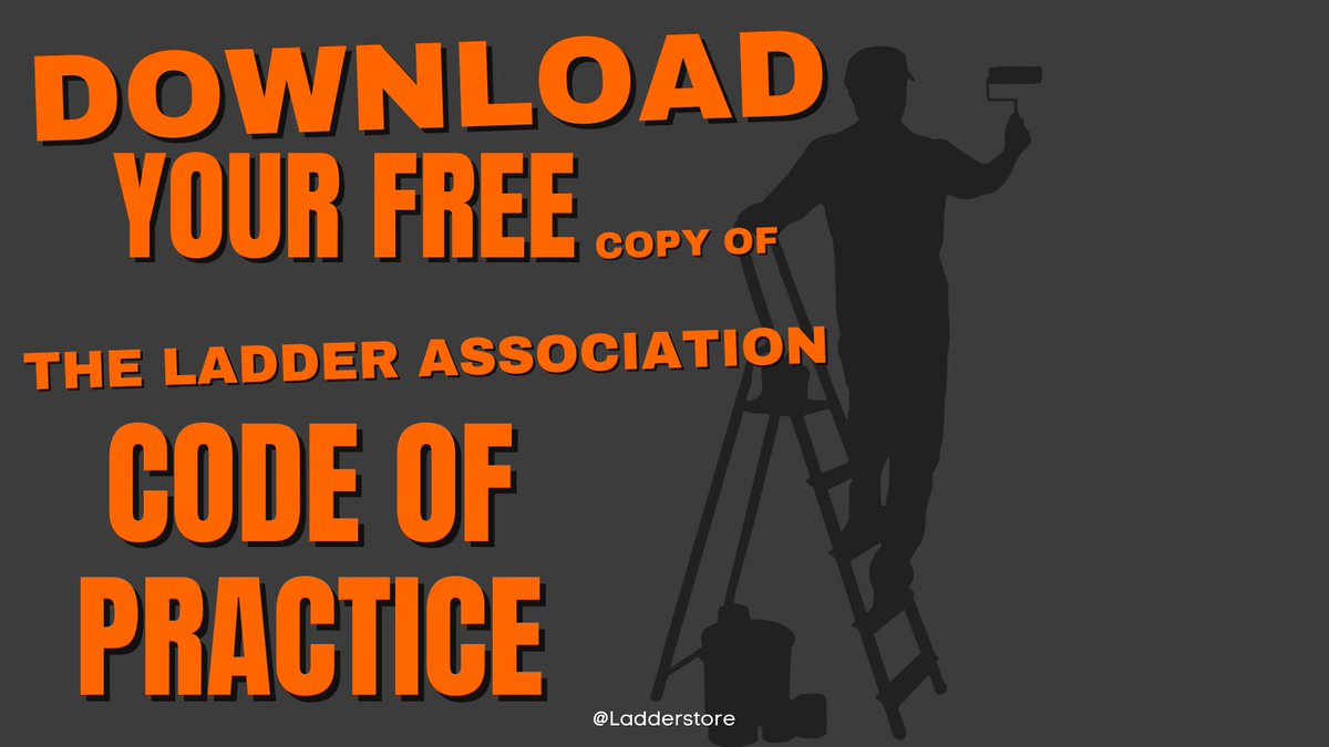 The Ladder Association Code of Practice provides detailed instructions and safety precautions for ladder use.
bit.ly/3IRnAMj
#Ladderstore #LadderAssociation  #CodeOfPractice