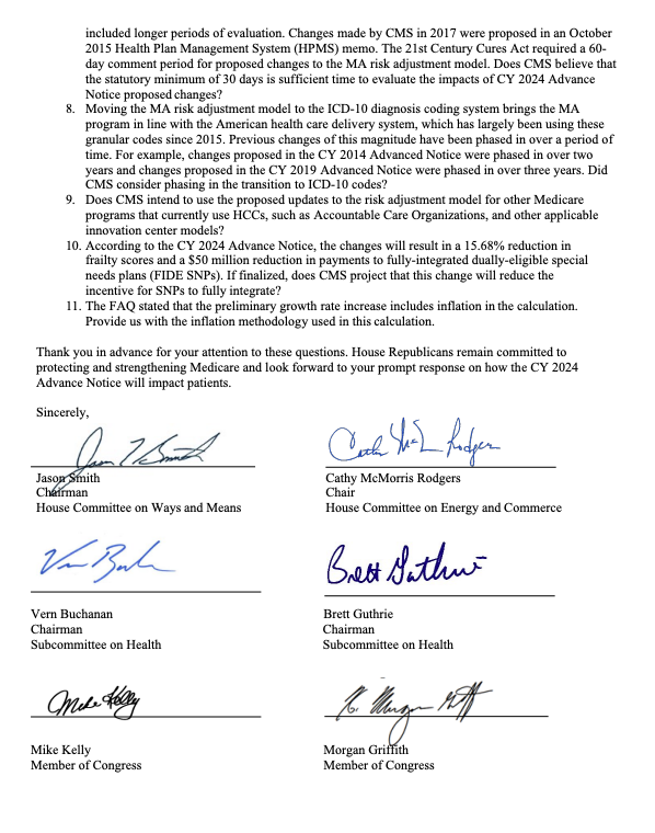 RepTenney's tweet photo. I joined my @WaysandMeansGOP colleagues in sending a letter to the Biden Admin to demand they protect Medicare Advantage for American seniors across the nation. 

Under no circumstances will Republicans cut Medicare and Social Security. https://t.co/XmKnV76Amh