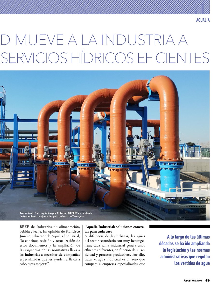 iAgua's tweet image. 💧  La marca de @aqualia para el agua industrial ofrece soluciones de vanguardia aplicadas al tratamiento de #aguas para el sector secundario. 

Conócela en este reportaje incluido en #iAguaMagazine43 👇.
iagua.es/noticias/aqual…
