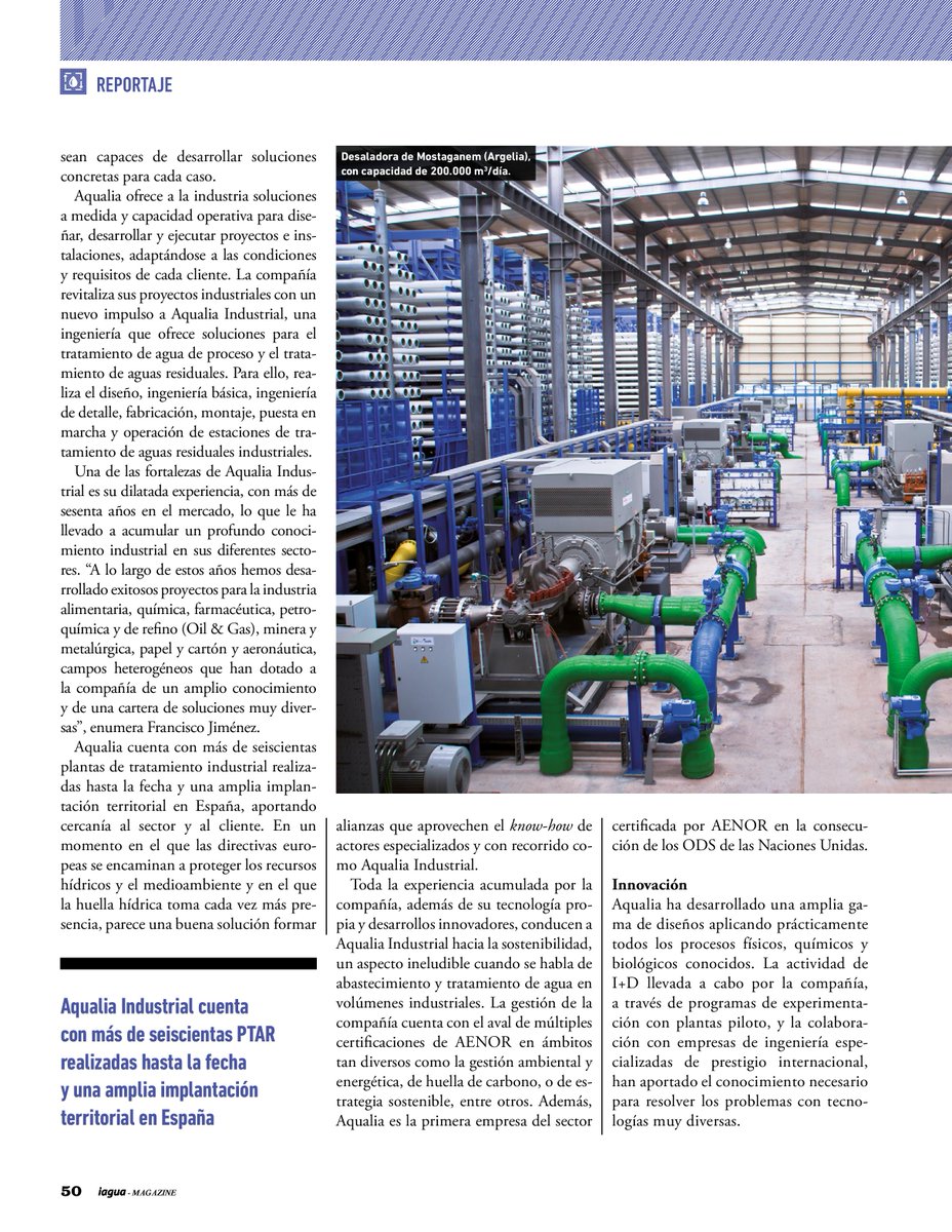 iAgua's tweet image. 💧  La marca de @aqualia para el agua industrial ofrece soluciones de vanguardia aplicadas al tratamiento de #aguas para el sector secundario. 

Conócela en este reportaje incluido en #iAguaMagazine43 👇.
iagua.es/noticias/aqual…