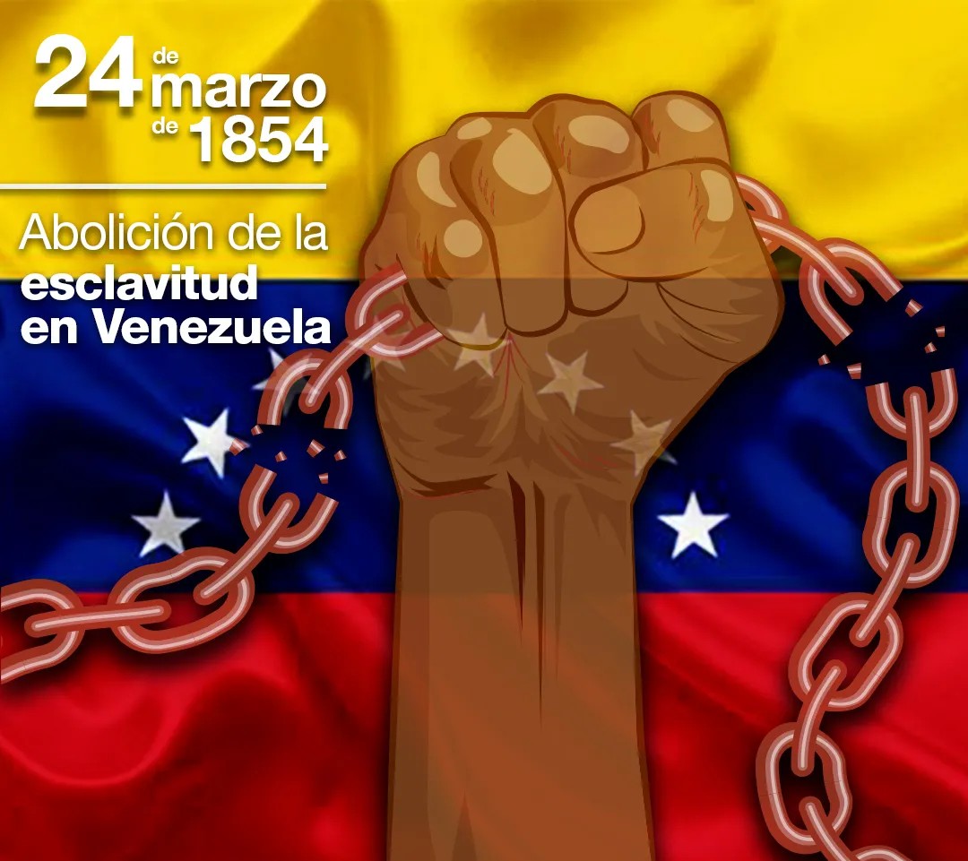 4CiaelBaul's tweet photo. El #24Mar del año 1854, se firmó de forma definitiva e histórica, la Ley que abolió la esclavitud en Venezuela; nunca más el pueblo patriota volverá hacer sometido por ningún imperio.
#UnidosContraLaCorrupción
#MIPPCI
#LaFANBEsVenezuela
#SomosCentinelasDeLaPatria https://t.co/4yCh4qSskV
