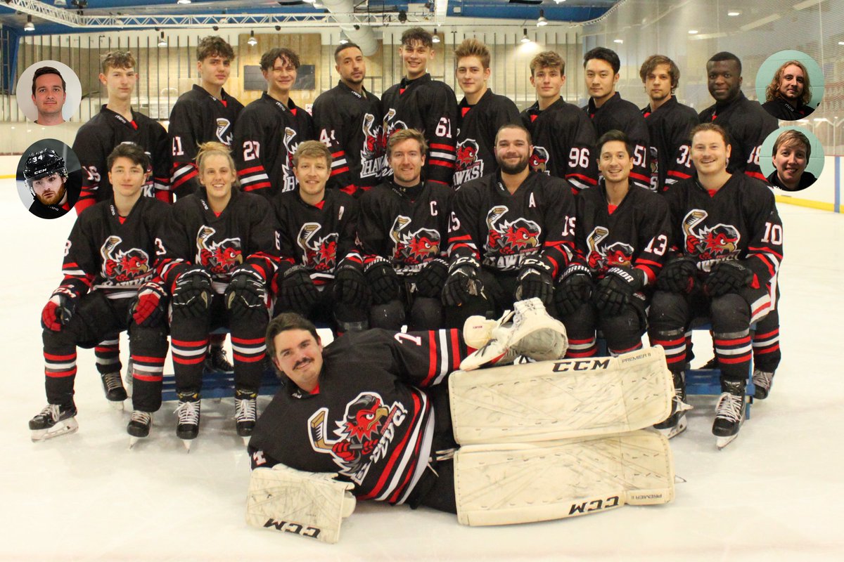 Your 2022-'23 Streatham Black Hawks.

Catch us for the last time at home this year on Sunday, 26th March. A special early faceoff at 16:30 for our playoff match-up against the Guildford Phoenix!

#Streatham #icehockey