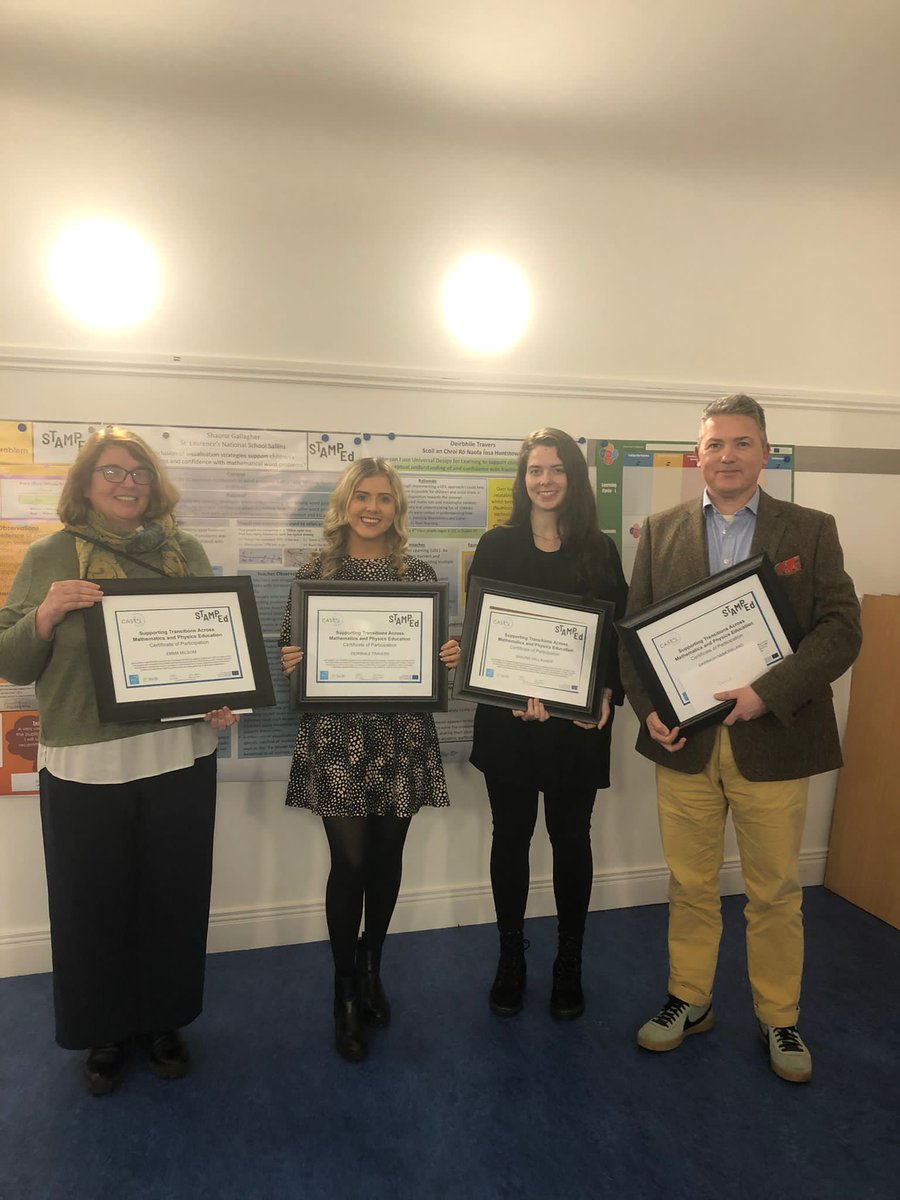 STAMPEd Project (@stampedproject) on Twitter photo A huge thanks to Darragh, Deirbhile, Emma and Shauna who shared their practitioner inquiries last night in <a href="/KECtweet/">Kildare ESC</a>. They shared some fabulous interventions aimed at supporting student learning across transitions in maths and science. <a href="/CASTeL_DCU/">CASTeL</a> <a href="/eilishmclough/">Eilish McLoughlin</a> <a href="/grimesp3/">Paul Grimes</a> A huge thanks to Darragh, Deirbhile, Emma and Shauna who shared their practitioner inquiries last night in <a href="/KECtweet/">Kildare ESC</a>. They shared some fabulous interventions aimed at supporting student learning across transitions in maths and science. <a href="/CASTeL_DCU/">CASTeL</a> <a href="/eilishmclough/">Eilish McLoughlin</a> <a href="/grimesp3/">Paul Grimes</a>