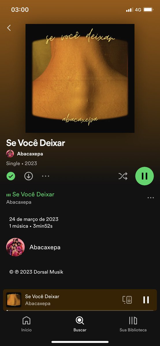Saiu o segundo single do nosso próximo disco!!! ✨🔥 bfan.link/se-voce-deixar