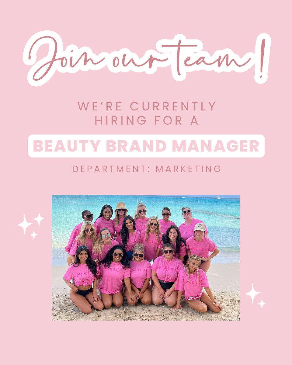 Come work for one of the fastest growing online women’s retailers in the country! 

We're currently looking for a Beauty Brand Manager &amp; a Content Creator! Interested? Apply here: lnkd.in/gjAvF43d

#JoinOurTeam #Careers #WereHiring #ContentCreator #BrandManager #Marketing