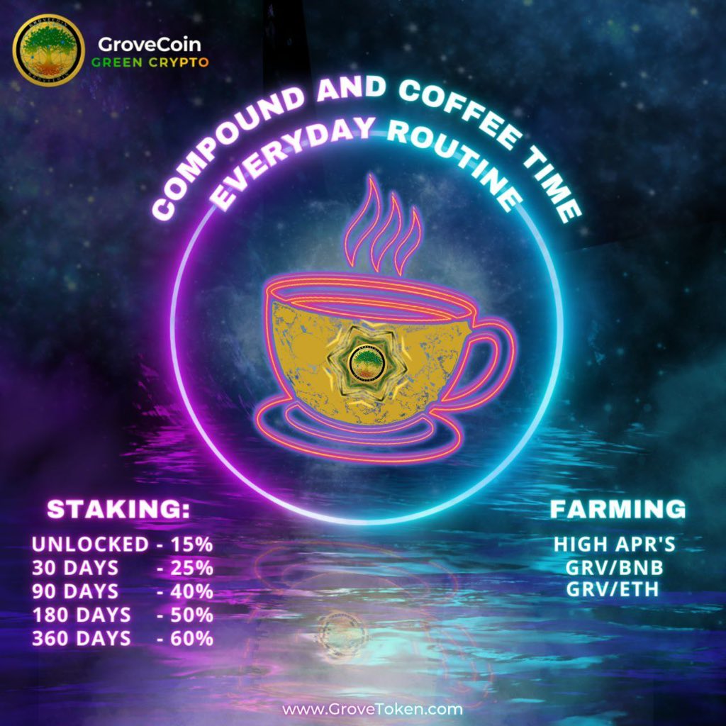 AlanH08590206's tweet photo. If you are not staking you are throwing out passive income out the window. Don’t wait ! IYKYK ! NFA #grovestaking #GroveBlockchain #GroveCoin #GroveKeeper #GroveBusiness #GROVEGOLD #GRVG https://t.co/h4XXPIwGJx