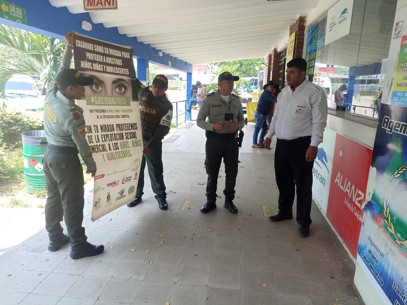 ProteccionPonal's tweet photo. 📍#Casanare | a través de actividades  de prevención, damos a conocer nuestra campaña #OjosEnTodasPartes, buscando así erradicar la explotación sexual y comercial de niño, niñas y adolescentes.

#TurismoSeguro
#DiosYPatria https://t.co/yl8hWDyHTG