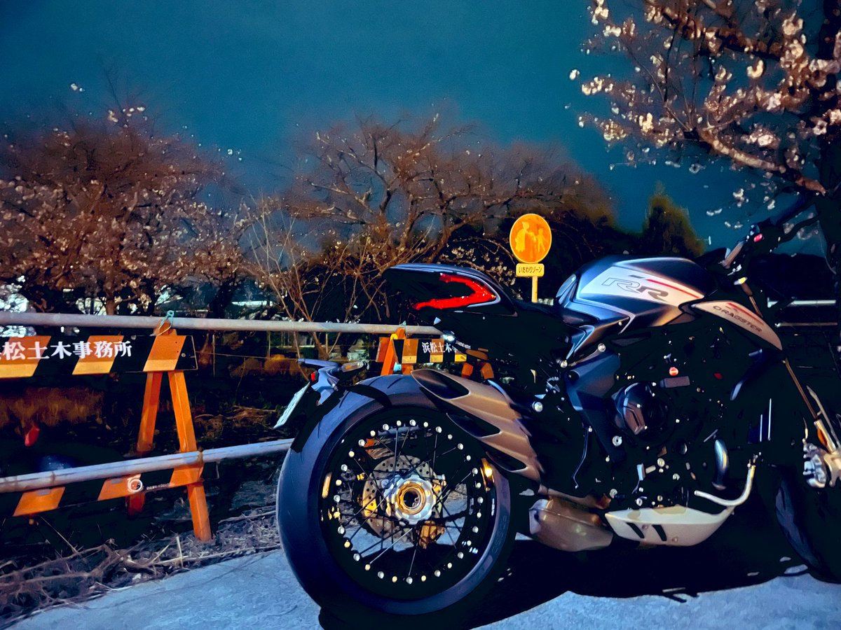 都田川の桜は3分咲きぐらいかなぁ🌸
にしてもアグスタどのシチュでもカッコいいなぁ✨
親バカかな？😅