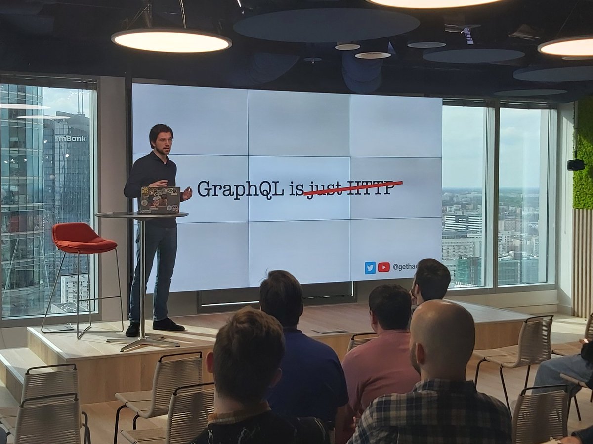 YonatanKra's tweet photo. Demystifying @GraphQL at @confrontjs by @gethackteam !
Great under-the-hood of graphql talk! Live code included!
#confrontjs2023 #javascript #GraphQL https://t.co/ipBWY0491A