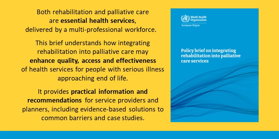 Cicely Saunders Institute at King's (@csi_kcl) on Twitter photo New <a href="/WHO_Europe/">WHO/Europe</a> policy brief on integrating #rehabilitation into #palliativecare services
apps.who.int/iris/handle/10…
Contributors <a href="/MTMaddocks/">Matt Maddocks</a> @jobK2 <a href="/RHardingCSI/">RichardHarding</a> <a href="/Satish_Mishra_/">Satish Mishra</a> @EAPC_CEO
<a href="/IAHPC/">IAHPC</a> <a href="/EAPCvzw/">EAPC VZW</a> <a href="/ACPOPC/">ACPOPC</a> <a href="/WeAHPs/">WeAHPs 💙</a> New <a href="/WHO_Europe/">WHO/Europe</a> policy brief on integrating #rehabilitation into #palliativecare services
apps.who.int/iris/handle/10…
Contributors <a href="/MTMaddocks/">Matt Maddocks</a> @jobK2 <a href="/RHardingCSI/">RichardHarding</a> <a href="/Satish_Mishra_/">Satish Mishra</a> @EAPC_CEO
<a href="/IAHPC/">IAHPC</a> <a href="/EAPCvzw/">EAPC VZW</a> <a href="/ACPOPC/">ACPOPC</a> <a href="/WeAHPs/">WeAHPs 💙</a>