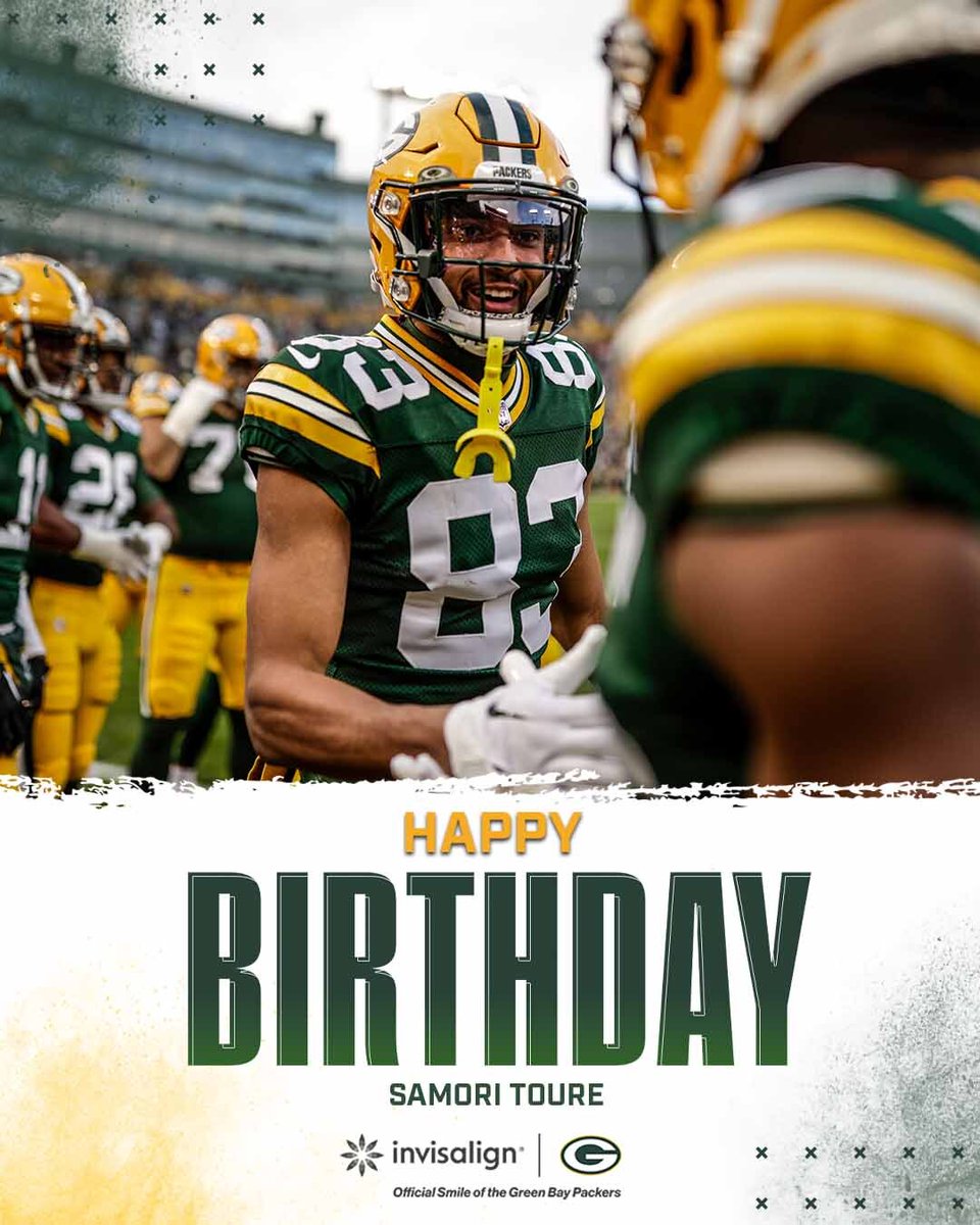 HBD @samori_toure 🥳

#GoPackGo | #WinningSmiles