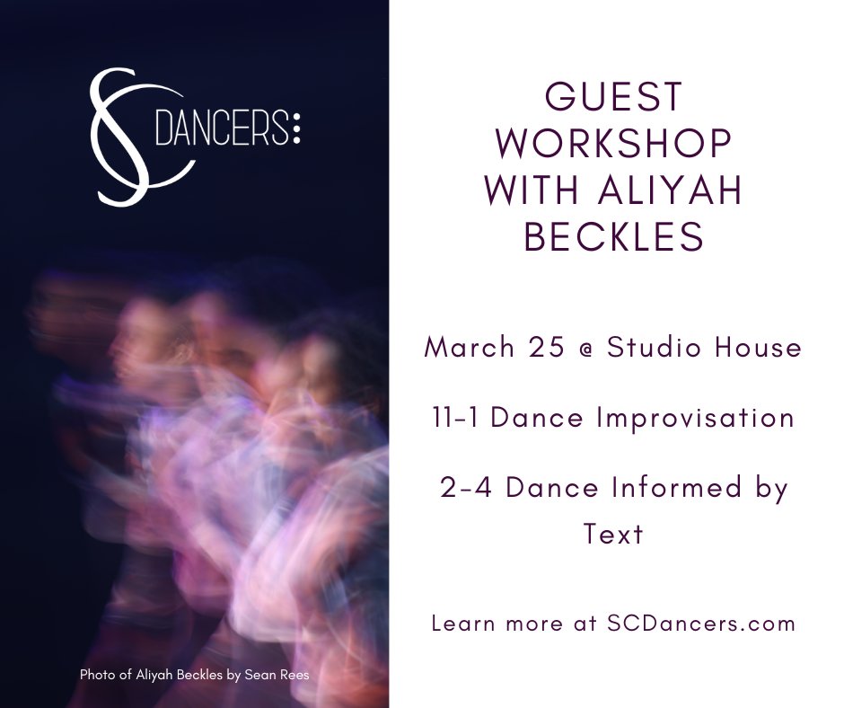 S_C_D's tweet photo. Aliyah Beckles Guest Workshop Tomorrow! - https://t.co/oFcksx76XI https://t.co/An0P8apOMl