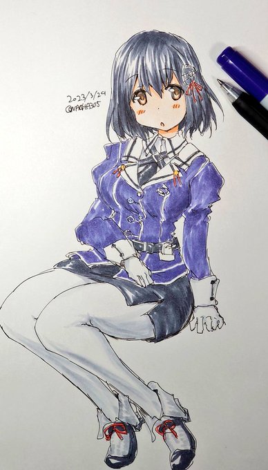 「haguro (kancolle) military uniform」Fan Art(Latest)