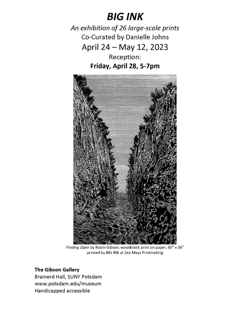 mapartist's tweet photo. Museum Show!
.
I'm very excited to announce that my print "Borderland" has been included in a BIG INK show curated by The Gibson Gallery at SUNY-Potsdam in Upstate New York. Check it out! Plan a trip to New York's North Country!
.
The second photo is the… https://t.co/qC6hcWhZwx https://t.co/4J7jQG54n1