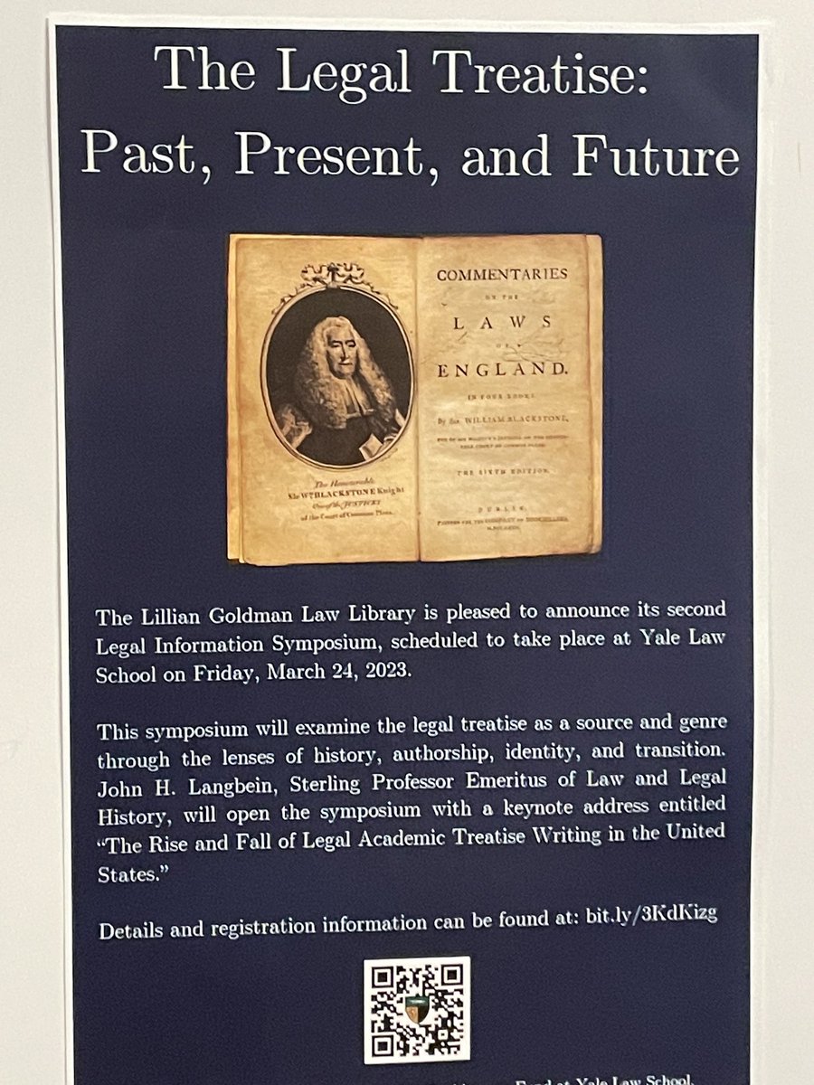 Shawn Nevers (@shawnnevers) on Twitter photo Excited to present my paper “The Treatise and the Code” at <a href="/YaleLawSch/">Yale Law School</a> <a href="/yalelawlibrary/">Yale Law Library</a> today. Excited to present my paper “The Treatise and the Code” at <a href="/YaleLawSch/">Yale Law School</a> <a href="/yalelawlibrary/">Yale Law Library</a> today.