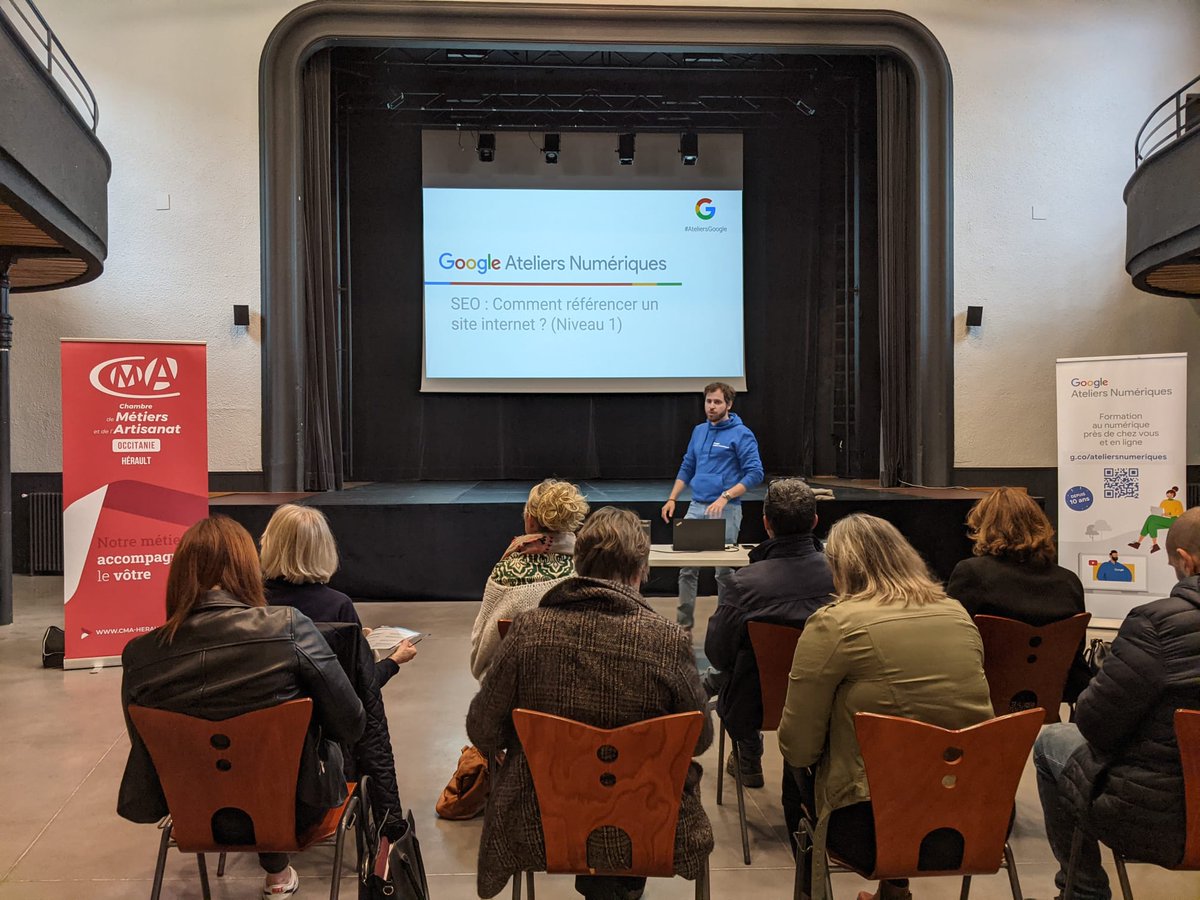Le van des tournées #AteliersNumériques a fait escale <a href="/VilledePezenas/">Ville de Pezenas</a> <a href="/Occitanie/">Région Occitanie</a> en partenariat avec la @CMAR_Occitanie 🤝 Nos coachs <a href="/GoogleEnFrance/">Google en France</a> &amp; les conseillers <a href="/CMA_HERAULT/">CMA34</a> ont accompagné 50 artisan·es afin d'optimiser leur fiche d'établissement et gagner en visibilité.