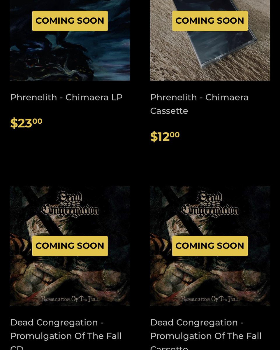 MeteorGem's tweet photo. ⚡️BIG HITTERS COMING SOON⚡️
We have some serious stuff coming up. Sign up for stock updates in the UPCOMING section of the website
#comingsoon #thronerecords #nuclearwinterrecords #wildroserecords #redefiningdarkness #phrenelith #deadcongregation #nuclearwinter #sarcophagum https://t.co/5gMCxMkOXo