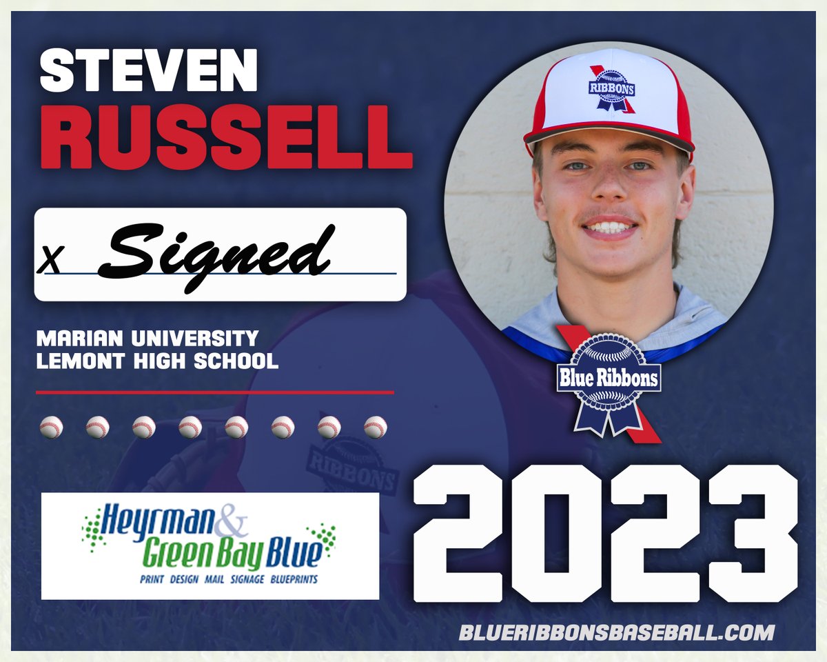 Welcome back to catcher Steven Russell, who will be returning for his second season with the Ribbons in 2023.  One of the team's primary backstops last season, Russell saw action in 27 games, finishing in the top ten on the team in hits, RBI and runs scored. #blueribbonsbaseball